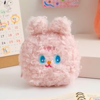 Korean Cartoon Cute Half-round Rabbit Plush Sanitary Napkin Storage Bag sku image 2