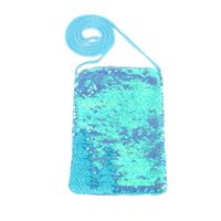 New Mermaid Sequin Coin Purse Messenger Children's Small Square Bag 20*13.2 sku image 1