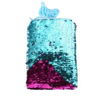New Mermaid Sequin Coin Purse Messenger Children's Small Square Bag 20*13.2 sku image 2