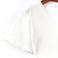 Cross Flower Pattern Printing Short-sleeved Slim Round Neck T-shirt main image 10