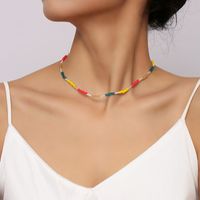 Kreative Gewebte Halskette Aus Farbigen Kristallperlen main image 3