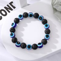 Retro Simple Devil's Eye Bracelet Imitation Pearl Beaded Bracelet main image 3