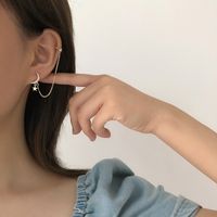 Fashion Diamond-studded Crescent Simple Ear Clip Alloy Ear Bone Clip main image 4