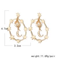 New Fashion Jewelry Sun Stars Moon Pendant Alloy Earrings main image 4