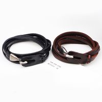 Fashion Leather Multilayer Retro Leather Alloy Accessories Bracelet main image 3