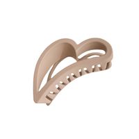Fashion Hair Clip Simple Heart-shaped Solid Color Alloy Headdress main image 6