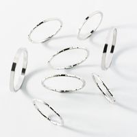Fashion Eight-piece Ring Female Simple Alloy Plain Ring main image 5