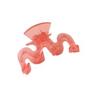Fashion Simple Frosted Pink Hair Clip Transparent Hairpin main image 6