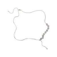 2022 New Beaded Stitching Chain Zircon Tassel Necklace main image 6