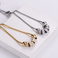Lady Geometric 304 Stainless Steel 18K Gold Plated Mud Drill Bracelets In Bulk main image 4