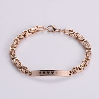 Hip-Hop Geometric 304 Stainless Steel 18K Gold Plated Rose Gold Plated No Inlaid Bracelets In Bulk main image 4