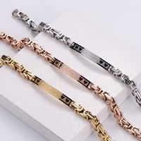 Hip-Hop Geometric 304 Stainless Steel 18K Gold Plated Rose Gold Plated No Inlaid Bracelets In Bulk main image 5