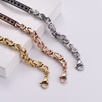Hip-Hop Geometric 304 Stainless Steel 18K Gold Plated Rose Gold Plated No Inlaid Bracelets In Bulk main image 6