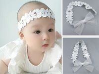 Princess Hair Accessories Pearl Lace Baby Hairband main image 2