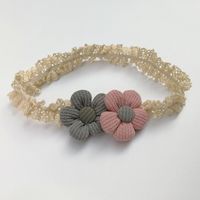 Nouveaux Accessoires De Cheveux Pour Enfants Créatifs Bande De Cheveux De Fleur Bicolore Pour Bébé main image 5