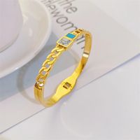 New Titanium Steel Bracelet Hollow Fashion Gold Plated Women's Jewelry Wholesale main image 4