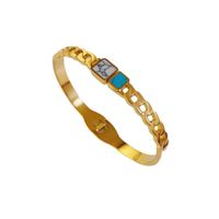 New Titanium Steel Bracelet Hollow Fashion Gold Plated Women's Jewelry Wholesale main image 6