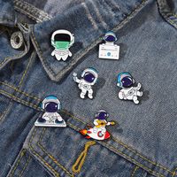 New Astronaut Dj Music Combination Pin Clothes Accessories Brooch main image 1