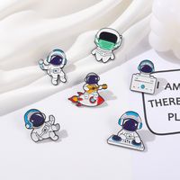 New Astronaut Dj Music Combination Pin Clothes Accessories Brooch main image 3