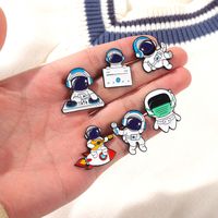 New Astronaut Dj Music Combination Pin Clothes Accessories Brooch main image 4