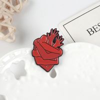 Creative Alloy Brooches Embrace Heart Shape Halloween Brooches main image 2