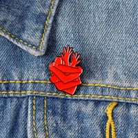 Creative Alloy Brooches Embrace Heart Shape Halloween Brooches main image 4