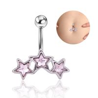 Wholesale Five-pointed Star Stainless Steel Belly Button Nails Body Piercing main image 5