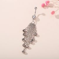 Mode Nouveau Pendentif Pompon Diamant En Acier Inoxydable Nombril Anneau main image 4