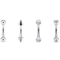 Stainless Steel Eyebrow Nails Lip Nails Piercing Jewelry Multi-style Combination Set main image 6