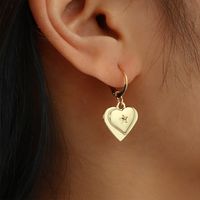 Fashion Geometric Heart-shaped Simple Star Alloy Drop Earrings main image 1