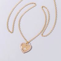 Heart Shaped Zircon Star Zircon Pendant Copper Necklace main image 1