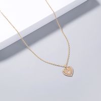 Heart Shaped Zircon Star Zircon Pendant Copper Necklace main image 4