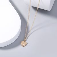 Heart Shaped Zircon Star Zircon Pendant Copper Necklace main image 5