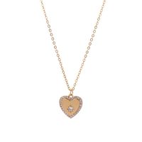 Heart Shaped Zircon Star Zircon Pendant Copper Necklace main image 6
