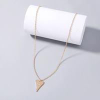 Star Moon Zircon Heart Pendant Copper Gold-plated Necklace main image 5