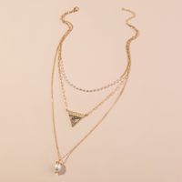 Collier Multicouche De Perles De Coquille D&#39;ormeau De Couleur Triangle main image 5