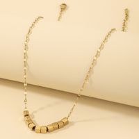 Schlichte Modische Halskette Mit Perlenkette sku image 1