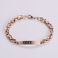 Hip-Hop Geometric 304 Stainless Steel 18K Gold Plated Rose Gold Plated No Inlaid Bracelets In Bulk sku image 3