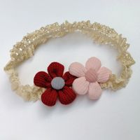 New Creative Children's Hair Accessories Baby Two-color Flower Hair Band sku image 4