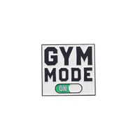 جديد مربع رسالة Gym Mooe الإبداعية تقطر الطلاء المعدنية بروش sku image 2