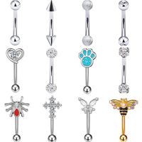 Stainless Steel Eyebrow Nails Lip Nails Piercing Jewelry Multi-style Combination Set sku image 1
