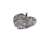 New Metal Iron Piece Heart Tassel Brooch Suit Pin Accessories sku image 1