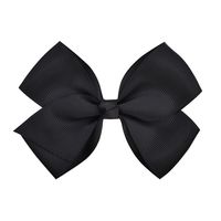 Fashion Simple Children's Solid Color Ribbed Bow Hair Accessories sku image 5