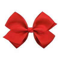 Fashion Simple Children's Solid Color Ribbed Bow Hair Accessories sku image 13