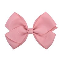 Fashion Simple Children's Solid Color Ribbed Bow Hair Accessories sku image 17
