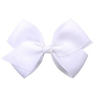 Fashion Simple Children's Solid Color Ribbed Bow Hair Accessories sku image 19