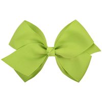 Fashion Simple Children's Solid Color Ribbed Bow Hair Accessories sku image 21