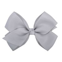 Fashion Simple Children's Solid Color Ribbed Bow Hair Accessories sku image 24