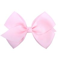 Fashion Simple Children's Solid Color Ribbed Bow Hair Accessories sku image 25