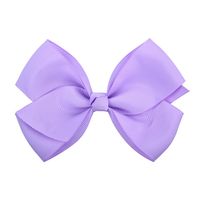 Fashion Simple Children's Solid Color Ribbed Bow Hair Accessories sku image 26